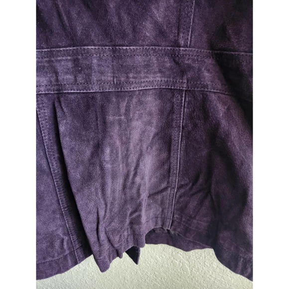 Wilsons Maxima Womens Leather Plum Jacket M - Picture 3 of 8